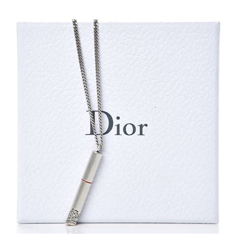 dior cigarette necklace|dior necklace fake.